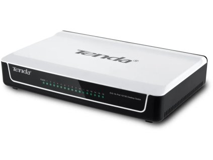 Tenda S16 - 16x 10/100 Mbps Fast Ethernet Switch, bez ventilátora, stolný