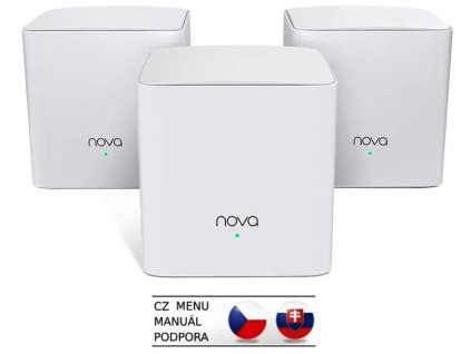 Tenda Nova MW5c (3-pack) WiFi AC1200 Mesh Gigabit system Dual Band, 6x GLAN/GWAN, SMART CZ aplikace