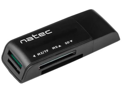 Čítačka kariet Natec MINI ANT USB 2.0, M2/microSD/MMC/Ms/RS-MMC/SD/T-Flash