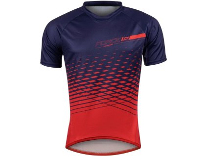 Force MTB dres ANGLE modro-červený veľkosť M