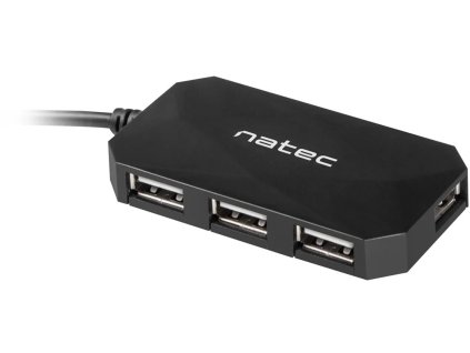 Natec Locust hub, 4x USB 2.0 HUB, čierny