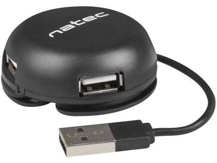 Natec Bumblebee hub, 3x USB 2.0 HUB, čierny
