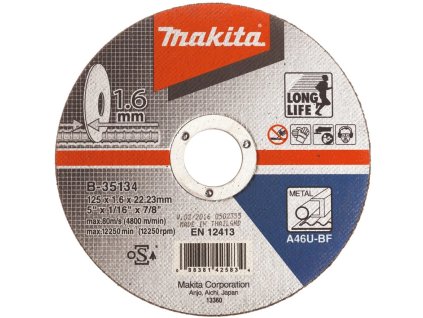 Makita B-35134 rezný kotúč 125x1,6 mm oceľ