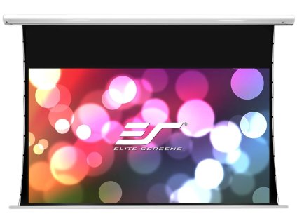 ELITE SCREENS elektrická motorizovaná obrazovka 150" (381 cm)/ 16:9/ 186,9 x 332 cm/ hliníkový kryt biely/ 24" pokles/ sklolaminát