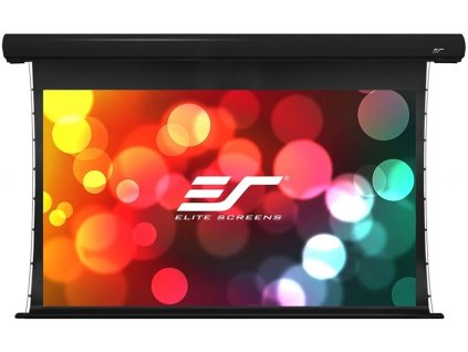 ELITE SCREENS elektrická motorizovaná obrazovka 150" (381 cm)/ 16:9/ 186,9 x 332 cm/ hliníkové puzdro čierne/ 24" pokles/ sklolaminát