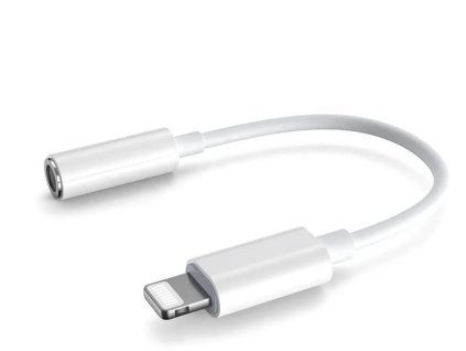 Platinet Lightning JACK 3,5 mm 0,1 m biely (PMMA9825)