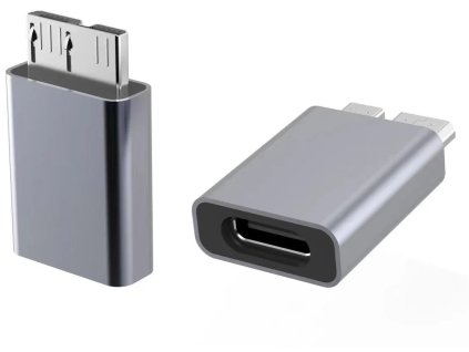 PremiumCord Hliníkový adaptér USB C samica - USB3.0 Micro B samec