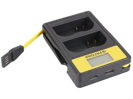 PATONA Photo Duálna nabíjačka Nikon EN-EL14 s LCD, USB