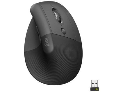logitech lift vertical ergonomic mouse graphite ien433860