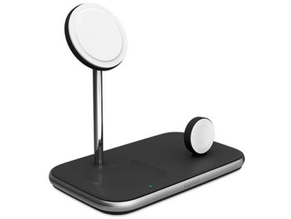 Bezdrôtová nabíjačka Epico 3v1 pre MagSafe s adaptérom - čierna