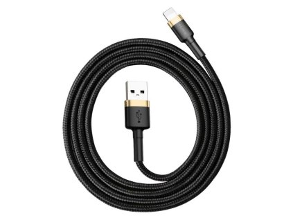 Baseus Cafule Nabíjací/dátový kábel USB na Lightning 2,4A 1 m, zlato-čierny