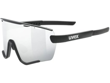 Slnečné okuliare UVEX SPORTSTYLE 236 SET BLACK MAT / MIRROR SILVER (CAT. 3) + CLEAR (CAT. 0)