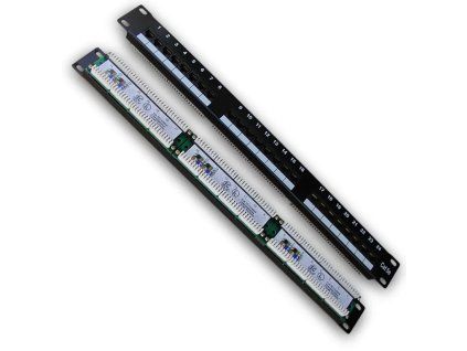 datacom patch panel 19 utp 24 port cat5e lsa 1u bk 3x8p ien14869