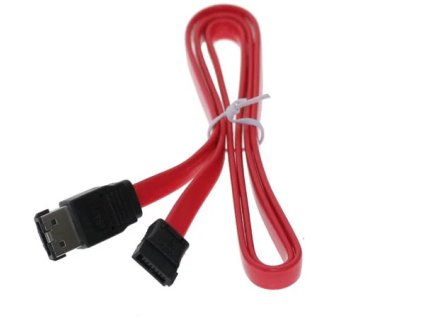 Dátový kábel PremiumCord 0,5 m SATA 1,5/3,0 GBit/s červený