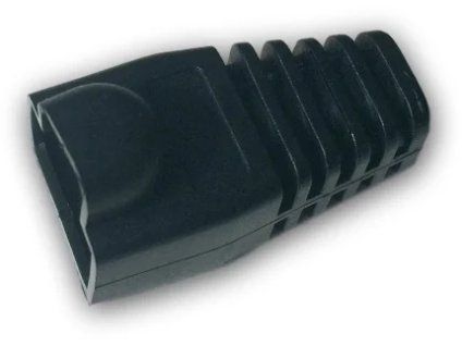 datacom navlek pro plug rj45 s bublinou cerny ien36727