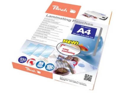 Peach Laminovacia fólia A4, 100mic, lesklé, 100ks PP500-02