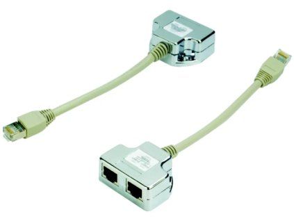 datacom y adapter stp cat5e pc pc pc ien52843