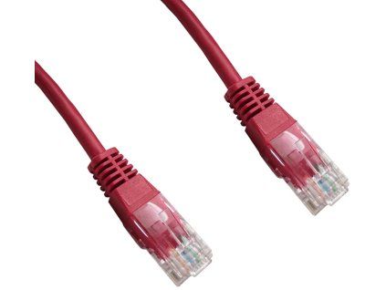 datacom patch cord utp cat5e 3m cerveny ien80390