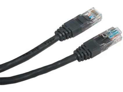 PremiumCord Patch kábel UTP RJ45-RJ45 level 5e 10m čierny