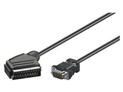 Kábel PremiumCord VGA DB15M - SCART 2 m