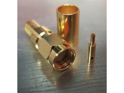 RF konektor RP-SMA samec k H155, RF240, pozlátený