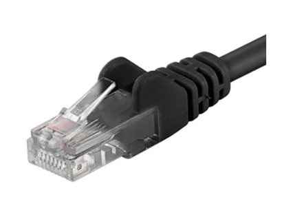 PremiumCord Patch kábel UTP RJ45-RJ45 CAT6 10m čierny