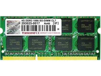 Transcend 4GB DDR3 1066 SODIMM CL7 (TS512MSK64V1N)