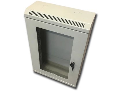 DATACOM 10" rack 12U/140 mm (sklo) sivá