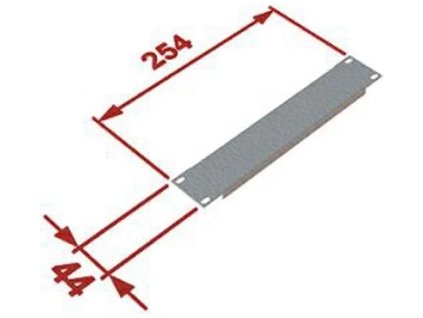 RACK DATACOM 10" záslepka 1U 7051