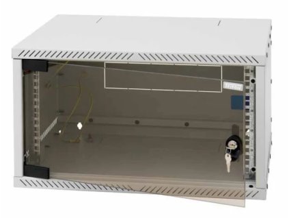 TRITON 19" rozvádzač RXA-AS4 9U/400 mm (sklo) sivý RXA-09-AS4-CAX-A1