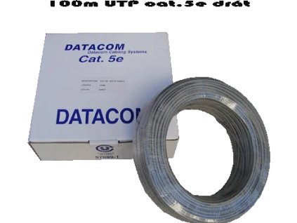 KÁBEL DATACOM UTP drôt cat.5e - Box 100m 1101