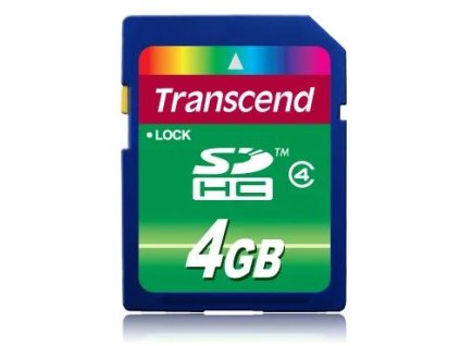 Transcend Secure Digital SDHC SD2.0 4GB Class4 TS4GSDHC4
