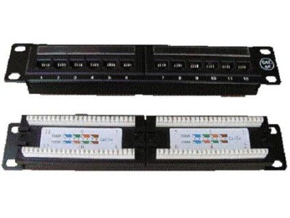 datacom patch panel 10 12p utp cat 5e 1u ien106631