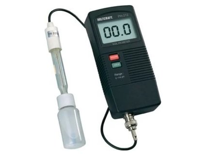 pH meter Voltcraft pH-212 na meranie pH pôdy a rastlín