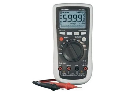 Digitálny multimeter Voltcraft VC850, rozsah jednosmerného prúdu 0,1 mV až 1000 V, meranie True RMS