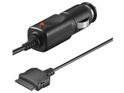 PremiumCord Napájací/dobíjací adaptér pre iPod/iPhone do auta 12V. čierny