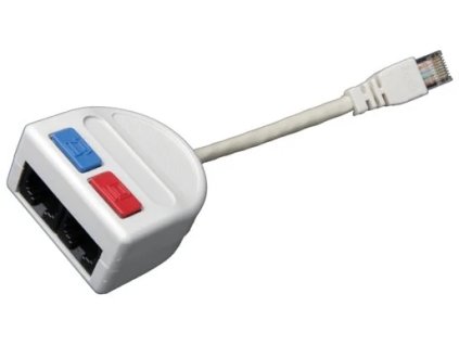 SOLARIX rozbočovač, počítač/počítač, 2 x RJ45, UTP T-MOD 3-U5