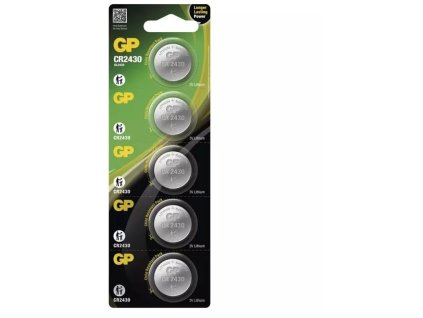 GP CR2430 - 5 ks, gombíková lítiová batérie 1042243015