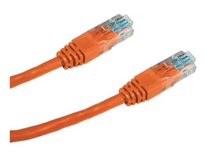 DATACOM PATCH CABLE UTP CAT5E 0,25m oranžový