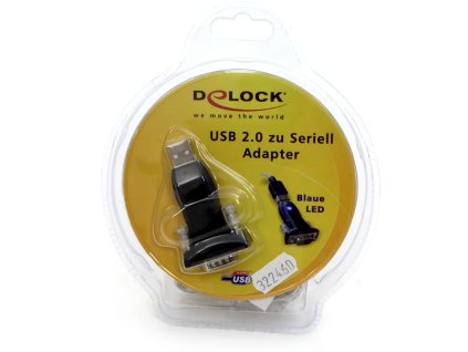 Delock redukcia USB 2.0 - COM samec, skrutka (61425)