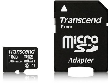 Transcend microSDHC 16GB UHS-I 600x Ultimate + adaptér TS16GUSDHC10U1