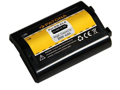 Patón PT1126 - Nikon EN-EL4/ENEL4a 2000mAh Li-Ion