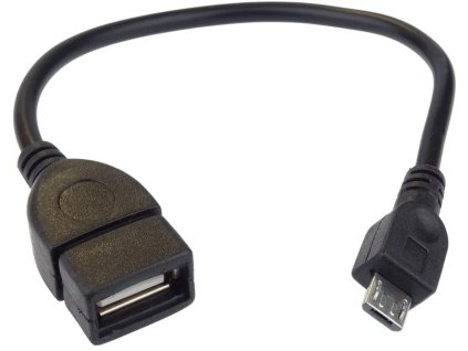 Redukčný kábel PremiumCord USB USB-A/samec - microUSB/samec 20 cm OTG