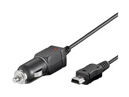 Nabíjací zdroj s konektorom mini USB pre mobilné telefóny do auta 1A