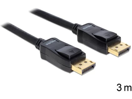 Delock kábel DisplayPort samec na Displayport samec, dĺžka 3m (82424)