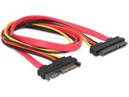 Delock Kábel SATA 22pin > 22pin samec/samica predĺženie 50cm (84361)