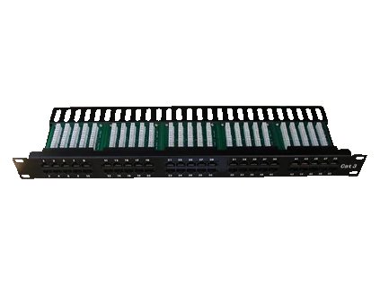 Patch panel ISDN 25p.1U Integrovaný BLACK, 19" 3500