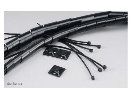 AKASA súprava na zväzovanie káblov AK-TK-01BK
