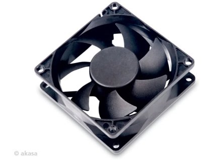 Ventilátor AKASA DFS802512L 8 cm, čierny