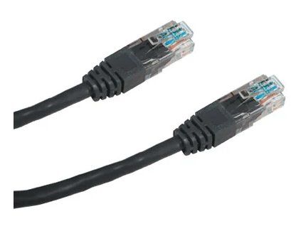 datacom patch kabel utp cat6 0 25m cerny ien220712